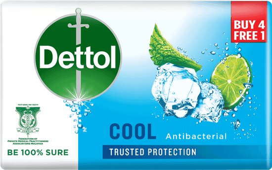 Dettol Body Soap Cool 100g 4+1