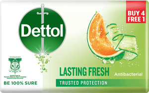 Dettol Body Soap Lasting Fresh 100g 4+1