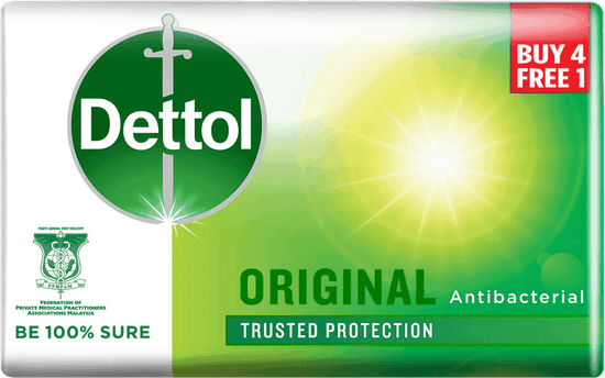 Dettol Body Soap Original 100g 4+1
