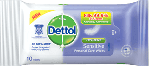 Dettol Antibacterial Wipes Sensitive